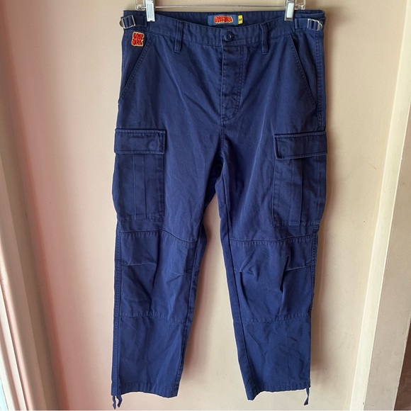 Empyre Loose Fit Navy Cargo Skate Pants - Picture 2 of 7